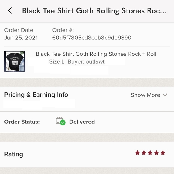 LAST ONE SIZE MEDIUM GO TO NEW LISTING Black Tee Shirt Goth Rolling Stones Rock - Picture 7 of 7